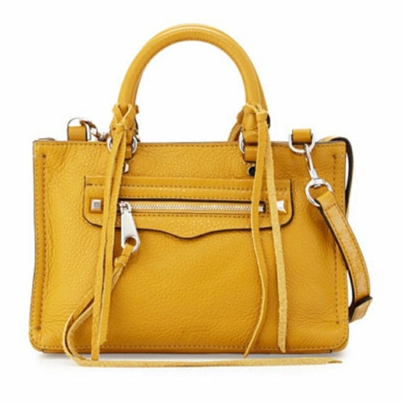 Rebecca Minkoff Handbags - Rebecca Minkoff Micro Regan Satchel Harvest Gold